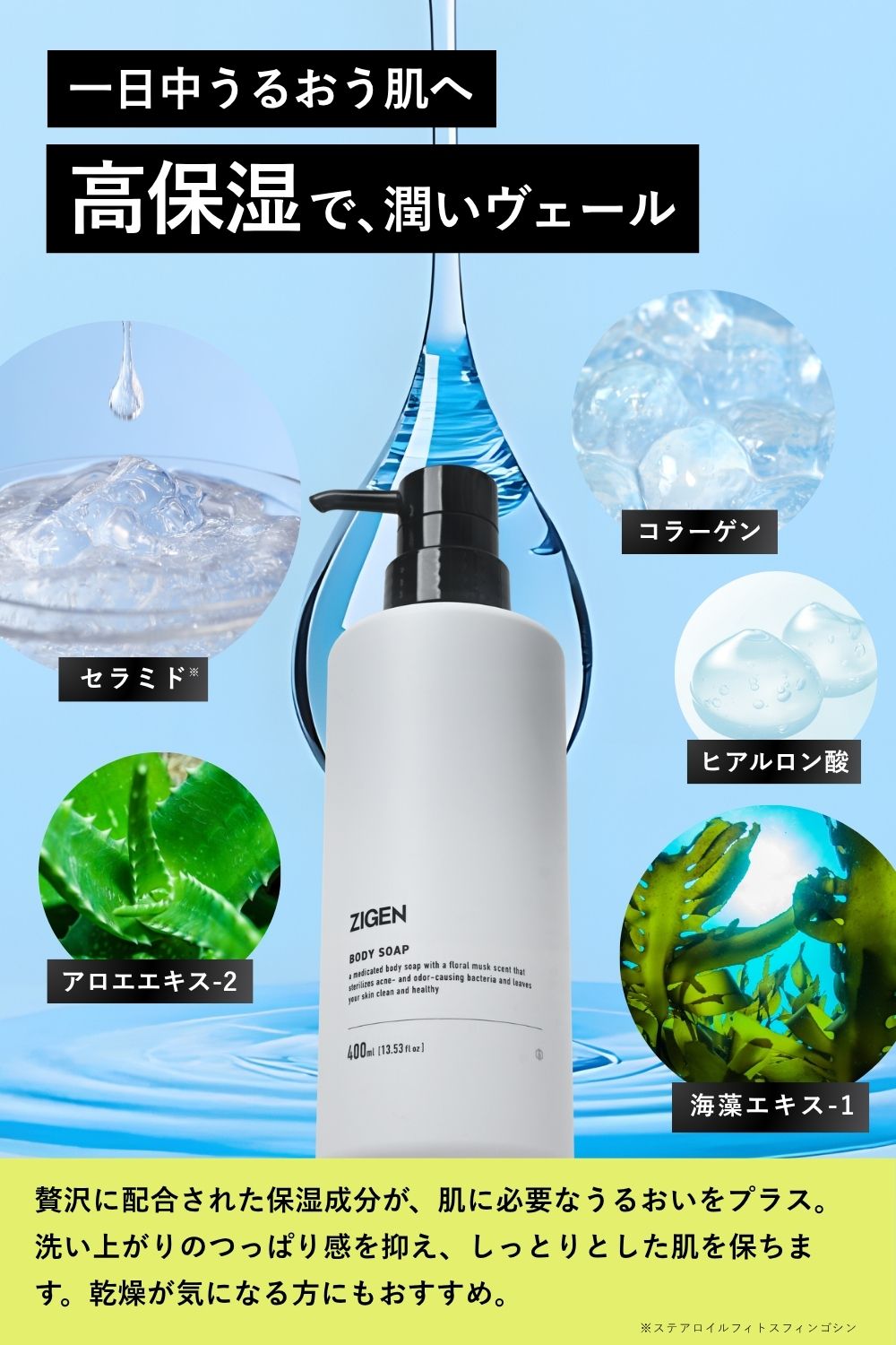 1日中潤う肌へ。高保湿でうるおいヴェール