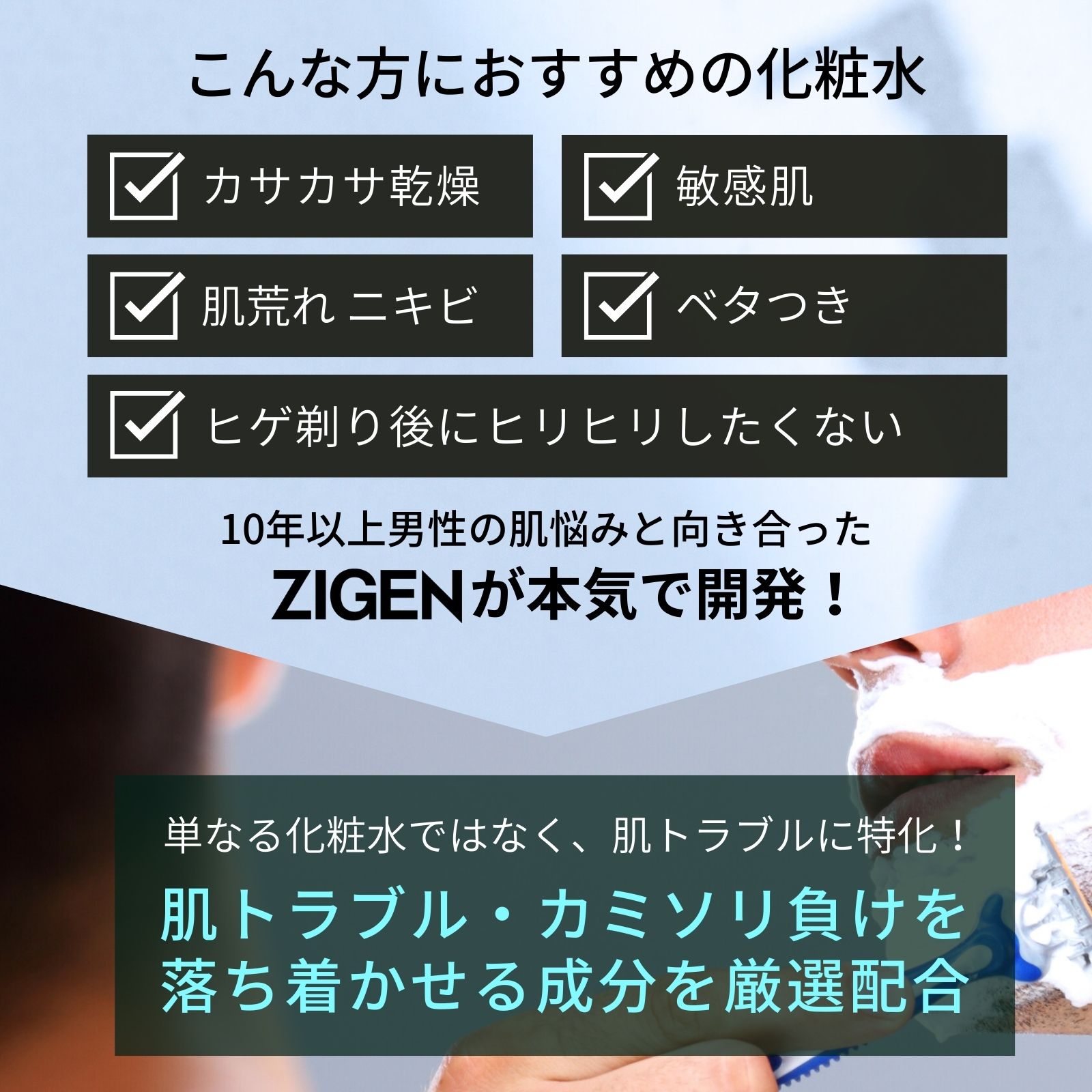 ひげ剃りの悩み！！