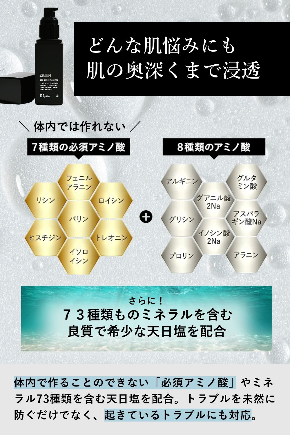 エイジングケア　老け顔、ハリ不足の悩みに